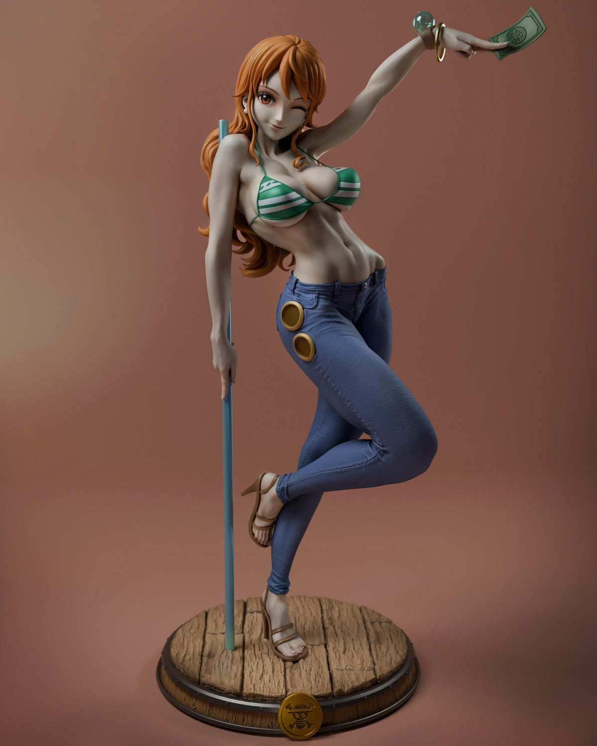 Nami One Piece NSFW 3D Printed Statue – Mature Pirate Navigator Resin Collectible, Made to Order for Adult Collectors