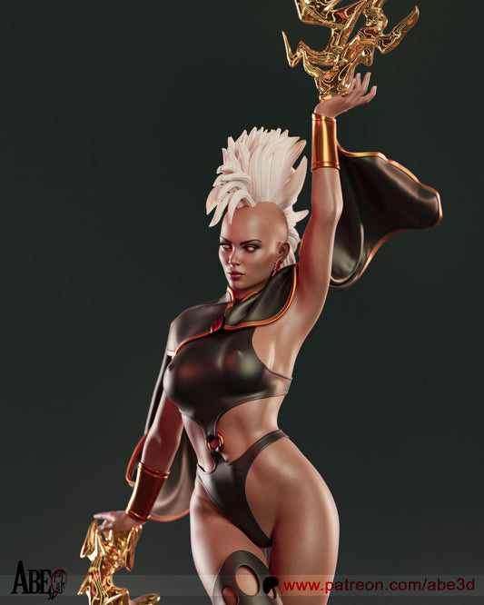 Storm 3D Printed Statue: Iconic X-Men Collectible for Marvel Fans