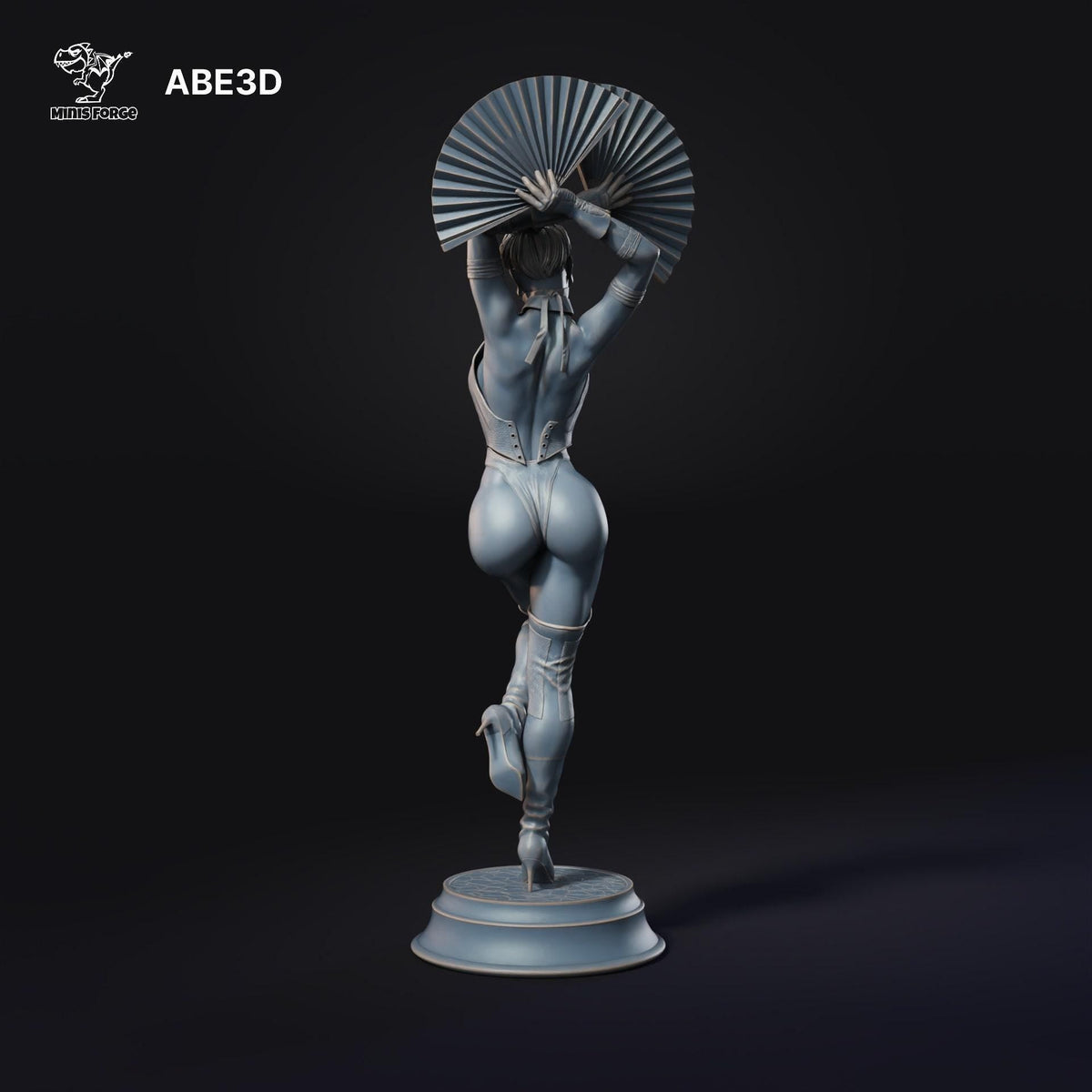 Kitana Mortal Kombat NSFW 3D Printed Statue – Mature Fighting Game Resin Collectible, Made to Order for Adult Collectors