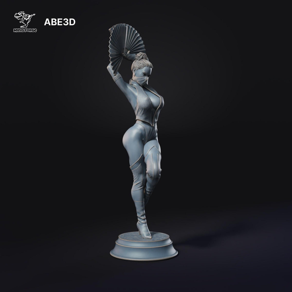 Kitana Mortal Kombat NSFW 3D Printed Statue – Mature Fighting Game Resin Collectible, Made to Order for Adult Collectors