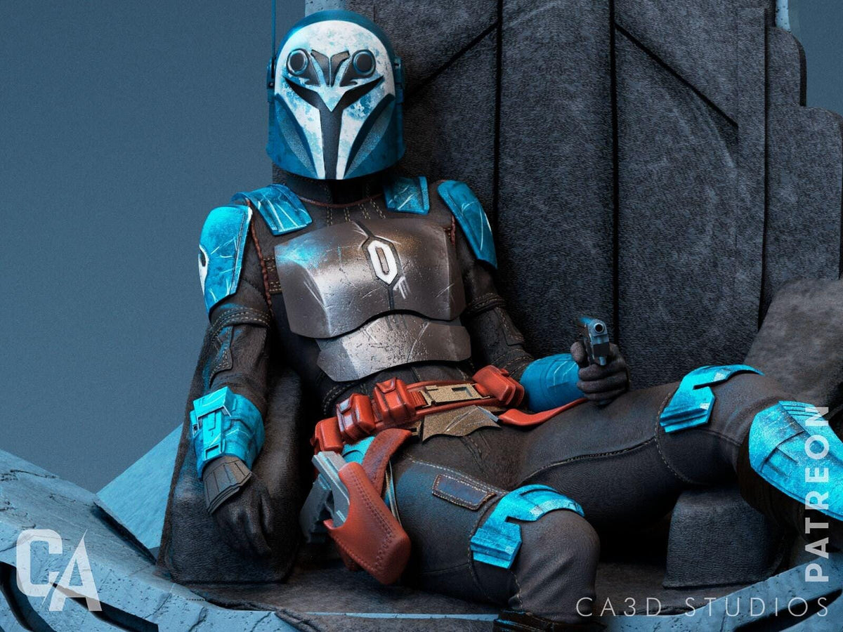 Kryze of Mandalore NSFW 3D Printed Statue – Mature Sci-Fi Resin Collectible, Made to Order for Adult Collectors & Fans