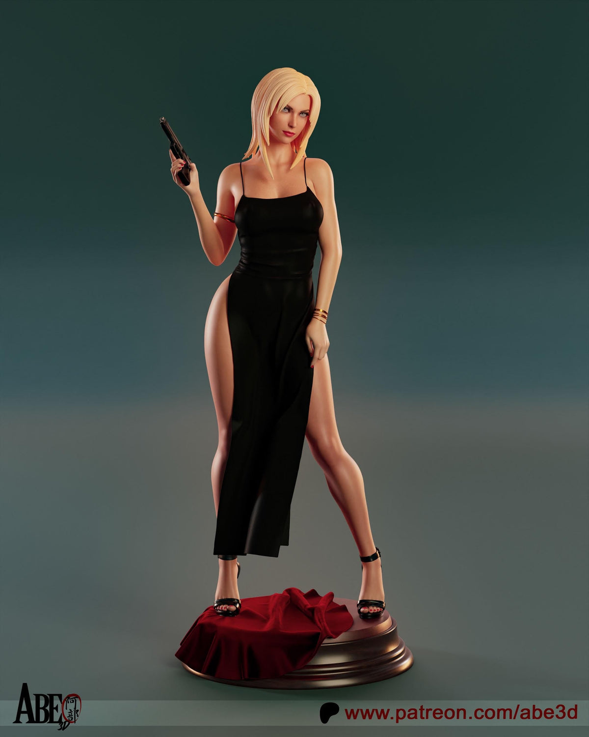 Aya Brea NSFW 3D Printed Statue – Mature Parasite Eve Investigator Resin Collectible, Made to Order for Adult Collectors