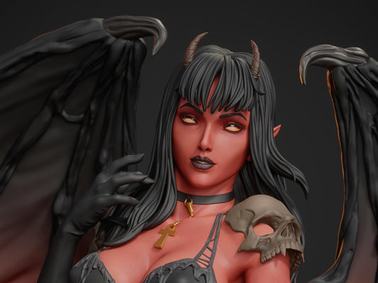 Purgatori NSFW 3D Printed Statue – Mature Vampire Queen Resin Collectible, Made to Order for Adult Collectors & Fans
