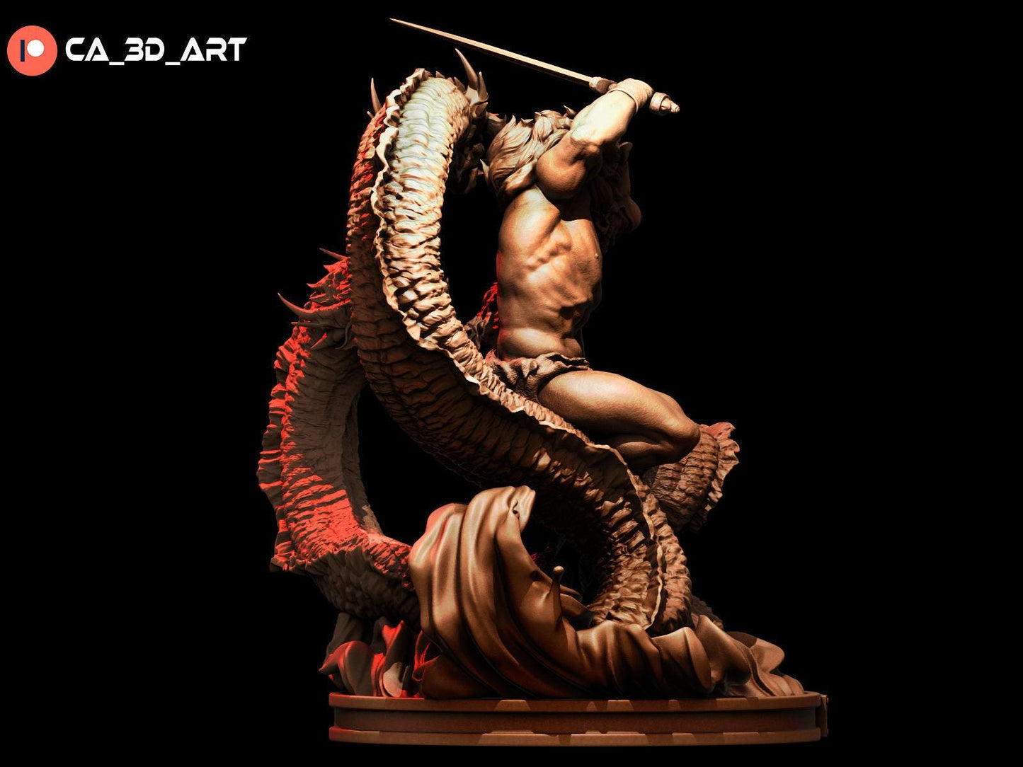 Mythic Might: Hercules Collectible 3D Printed Resin Miniature – Greek Hero
