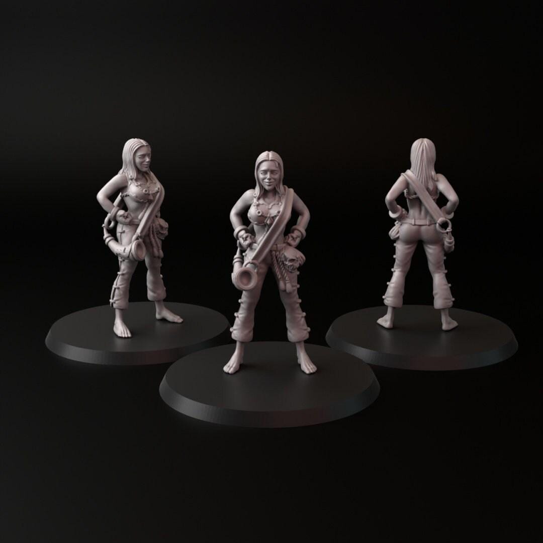 Amazon 3D Print Collectible Resin Miniature dnd Pathfinder ttrpg wargames d20 rpg 28mm 32mm 35mm 40mm 54mm 75mm dungeons and dragons