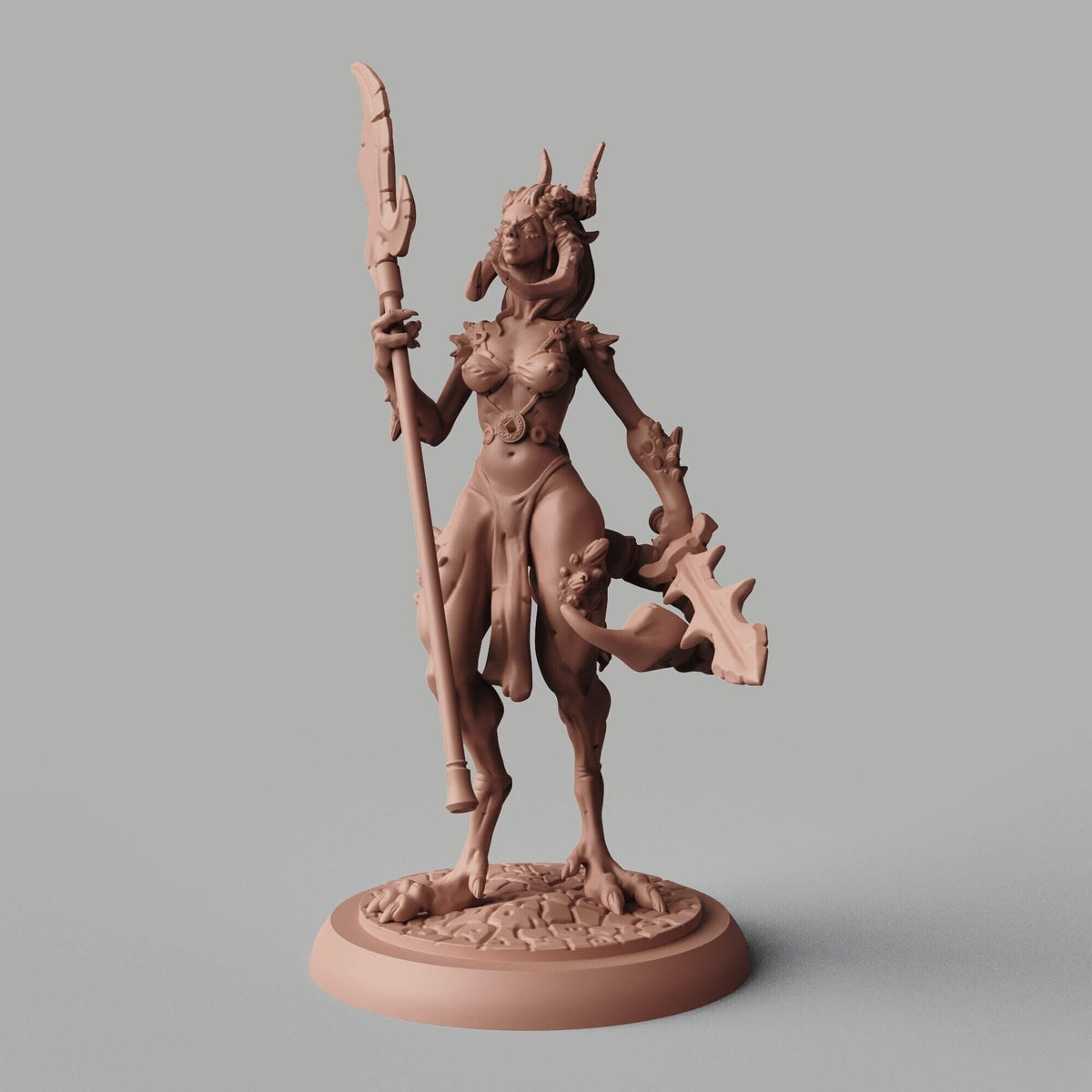 Aradia Demon NSFW 3D Printed Statue – Mature Horned Demon Girl Resin Collectible, Made to Order for Adult Collectors