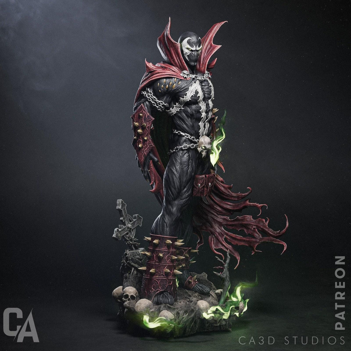 Spawn NSFW 3D Printed Statue – Mature Supernatural Comic Anti-Hero Resin Collectible, Made to Order for Adult Collectors