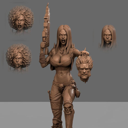 Lady Lobo DC Comics Collectible 3D Printed Resin Figure | Hand Painted or Unpainted Statue