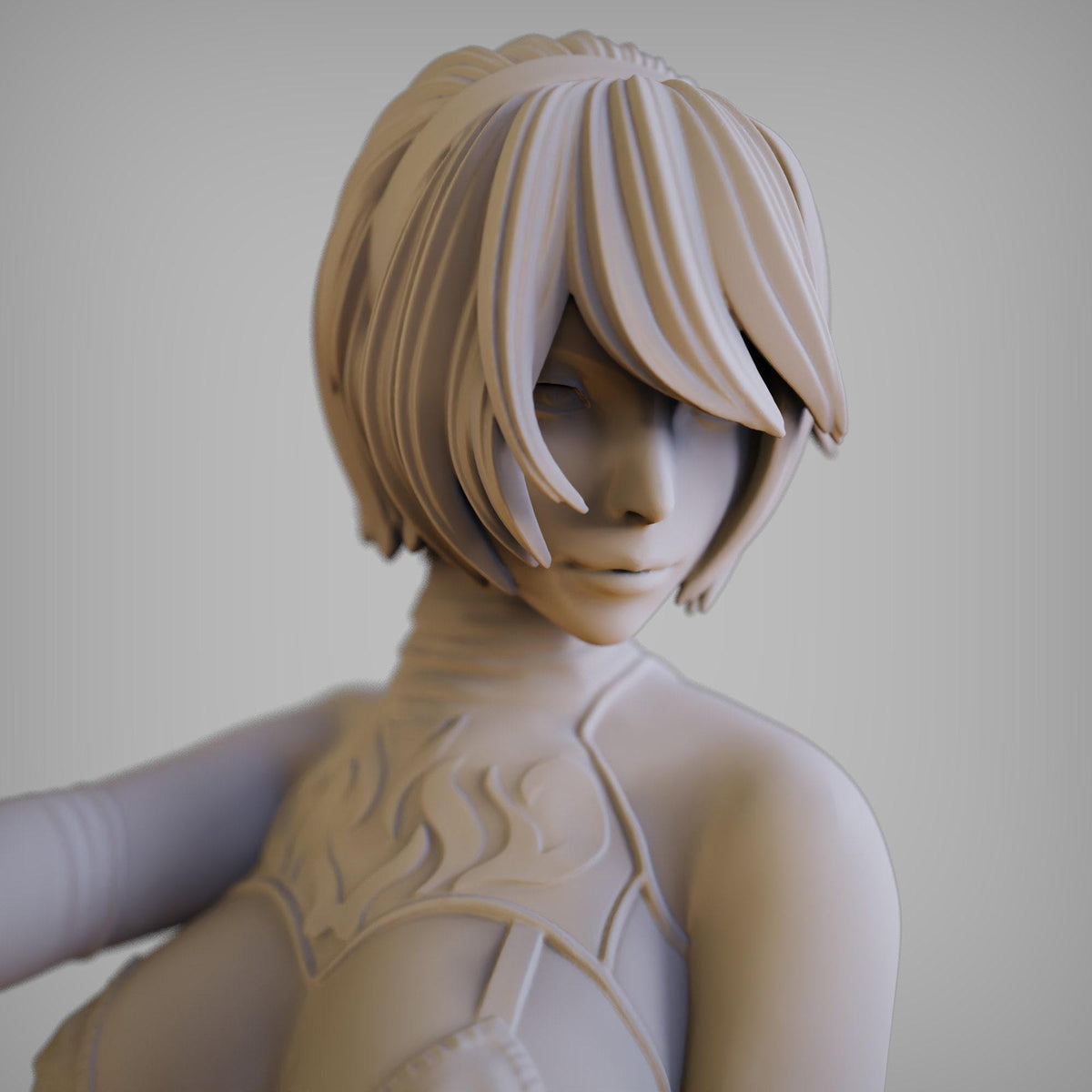 2B Nier Automata NSFW 3D Printed Statue – Mature YoRHa Android Resin Collectible, Made to Order for Adult Collectors