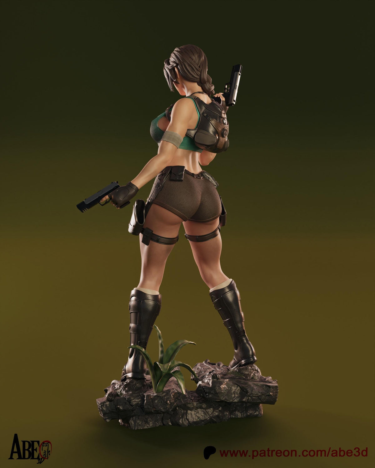 Lara Croft NSFW 3D Printed Statue – Mature Tomb Raider Resin Collectible, Made to Order for Adult Collectors & Fans