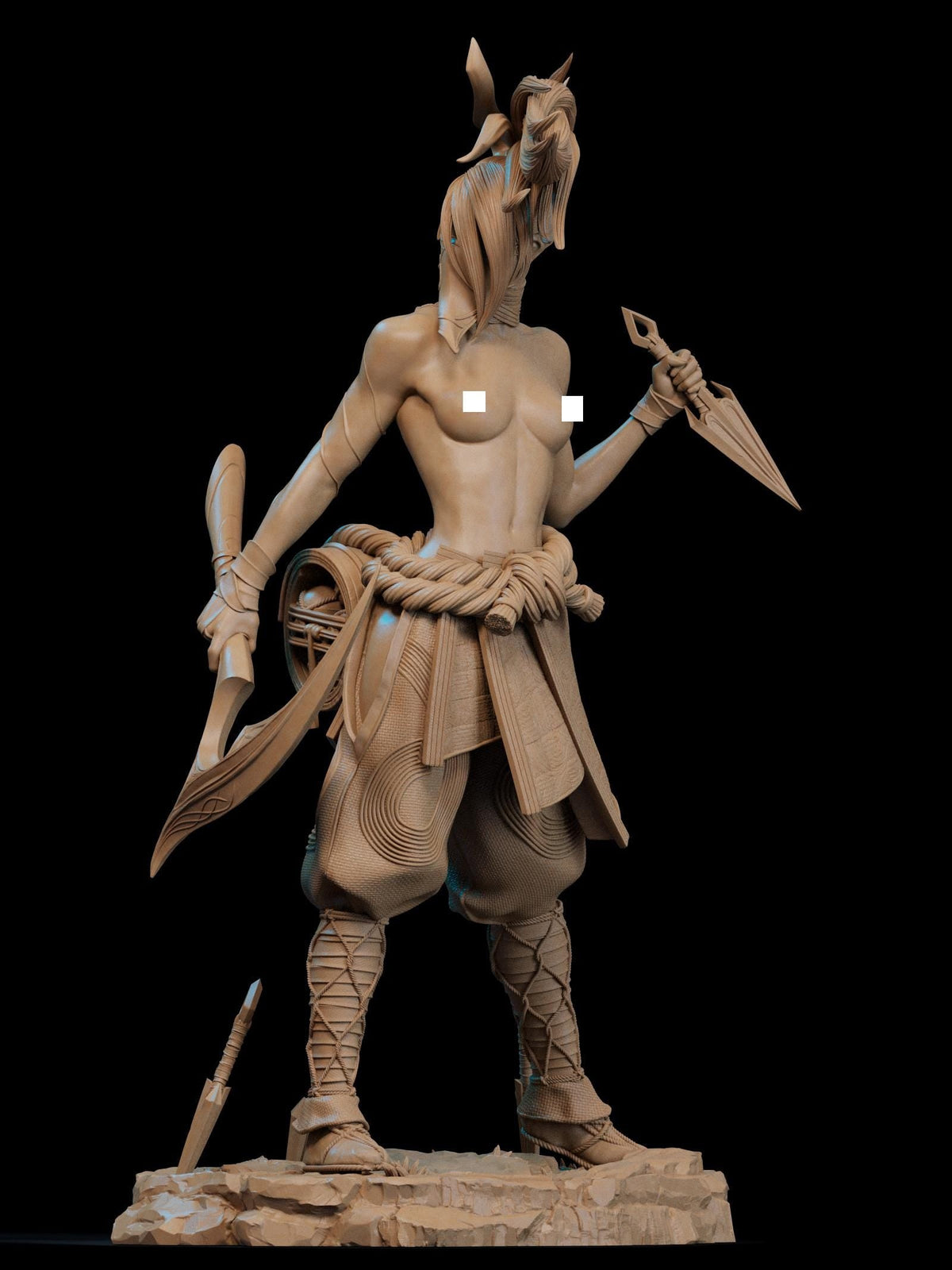 Akali NSFW 3D Printed Statue – Mature LoL Ninja Assassin Resin Collectible, Made to Order for Adult Collectors & Fans