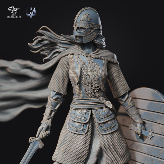 Eowyn: Exquisite 3D Printed Fan-Art Collectible Statue – Lord of the Rings Shieldmaiden of Rohan Figure