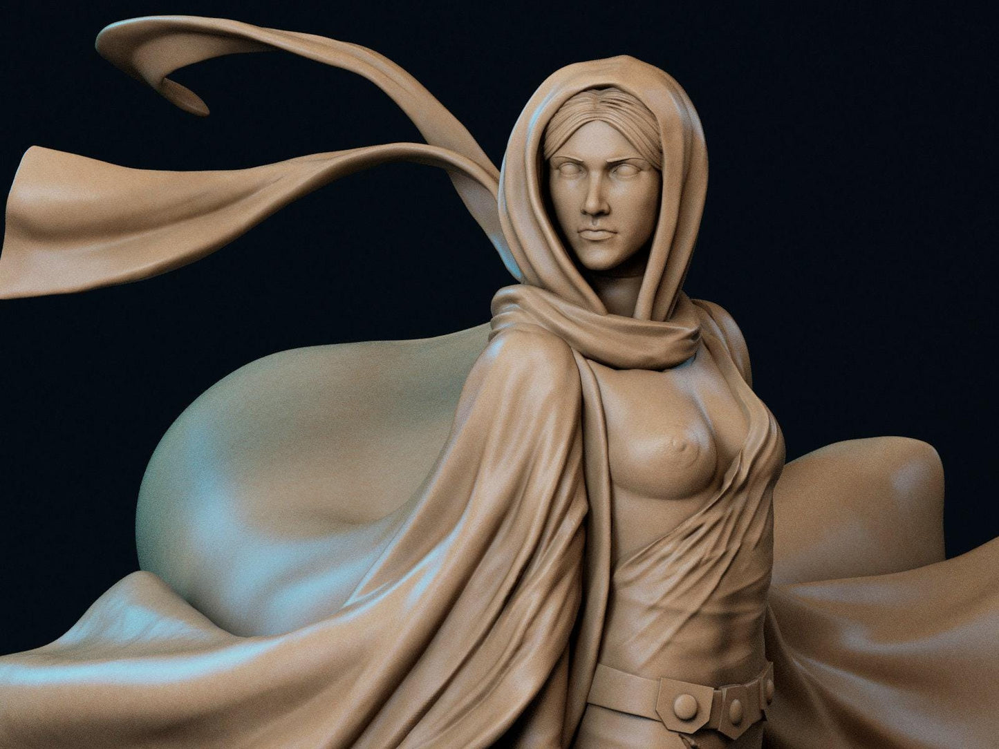 Leia Organa 3D Print NSFW - Detailed & Lifelike - Must-Have Collectible for Space Wars Fans, SFW, NSFW