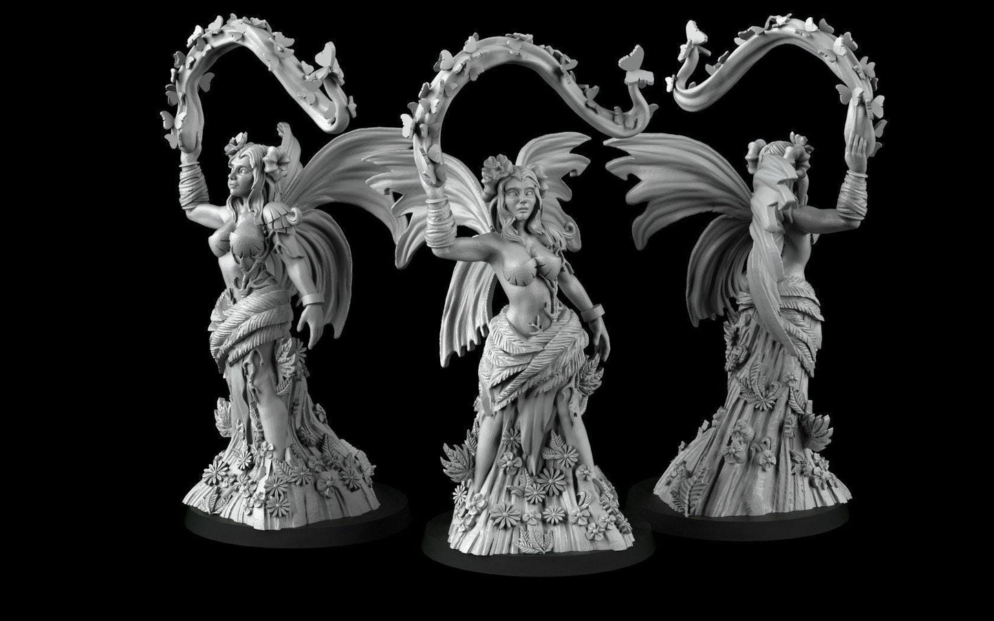 Driad 3D Print Collectible Resin Miniature dnd Pathfinder ttrpg wargames d20 rpg 28mm 32mm 35mm 54mm 75mm dungeons and dragons