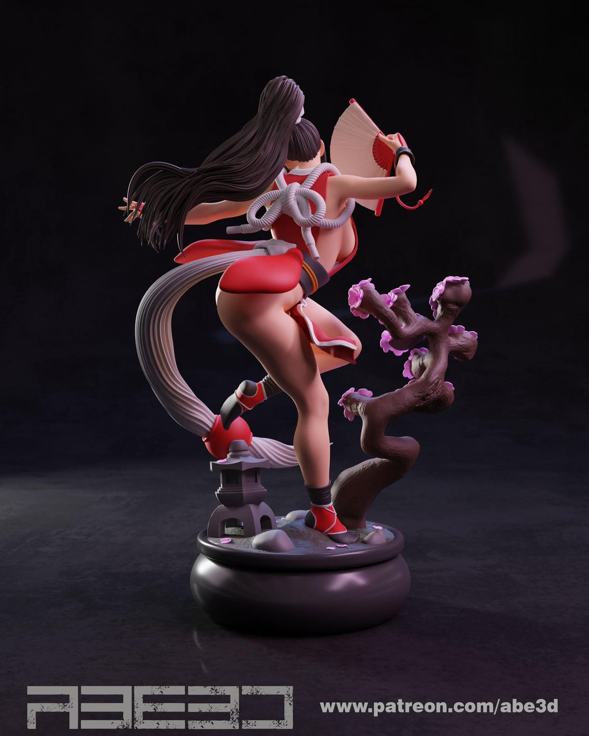 Mai Shiranui NSFW 3D Printed Statue – Mature King of Fighters Icon Resin Collectible, Made to Order for Adult Collectors