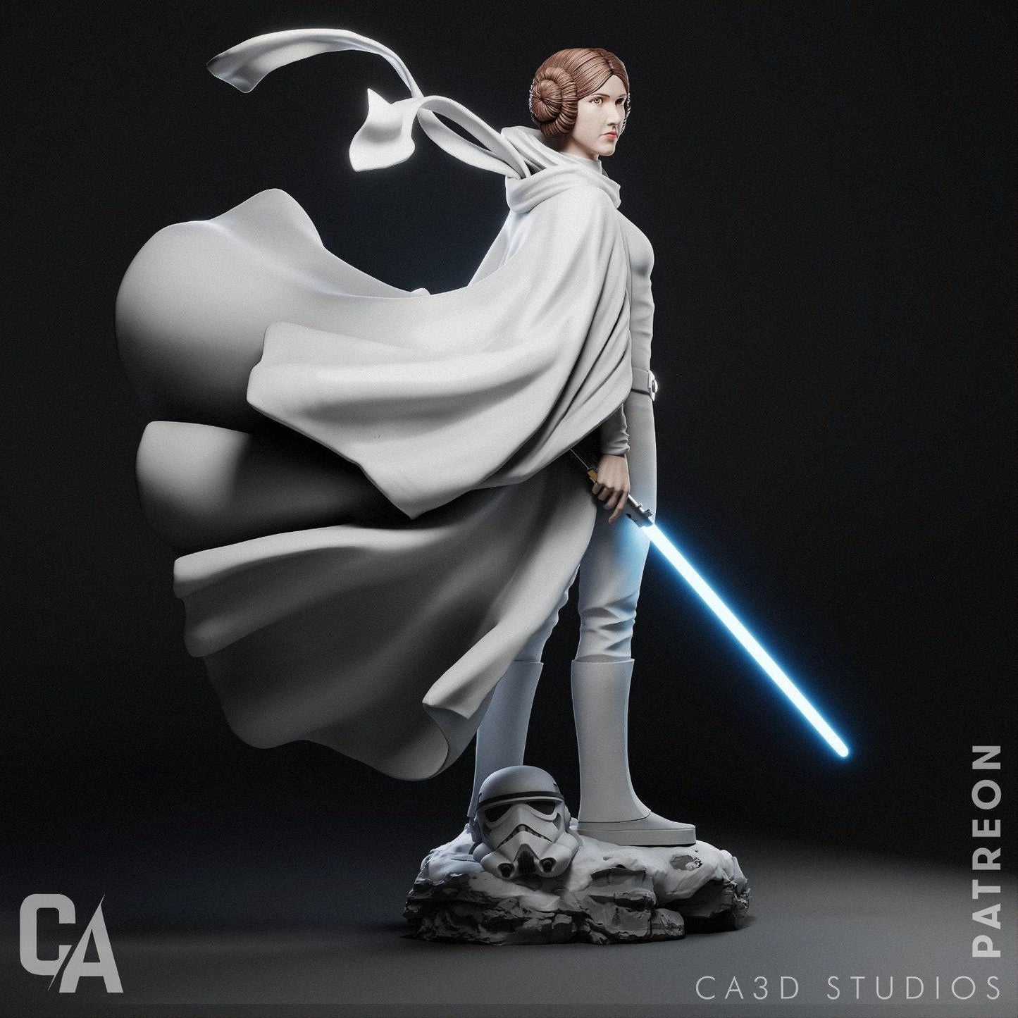 Leia Organa 3D Print NSFW - Detailed & Lifelike - Must-Have Collectible for Space Wars Fans, SFW, NSFW