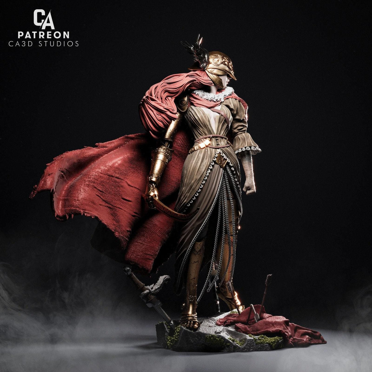Malenia NSFW 3D Printed Statue – Mature Elden Ring Boss Resin Collectible, Made to Order for Adult Collectors & Fans