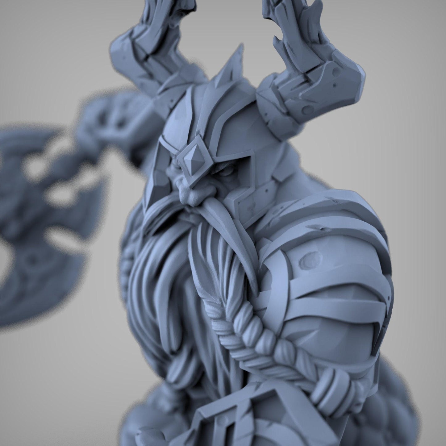 Dwarf Warrior Collectible Fanart Miniature DnD Pathfinder 35mm