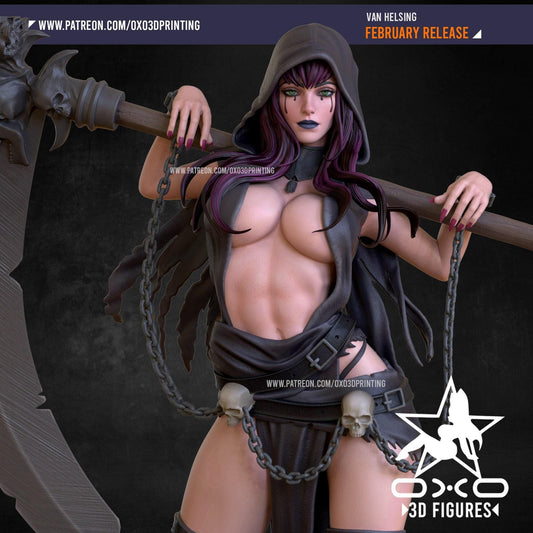 Van Helsing NSFW 3D Printed Statue – Mature Horror Resin Collectible, Made to Order for Adult Collectors and Hobbyists