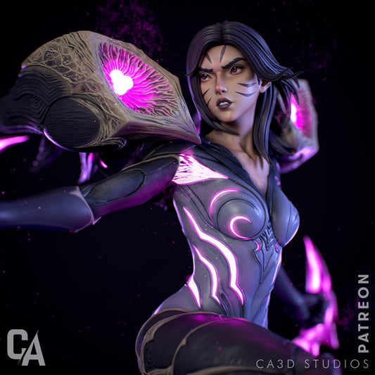 Dynamic Kaisa 3D Printed Statue: Premium League of Legends Collectible Figure for Fans