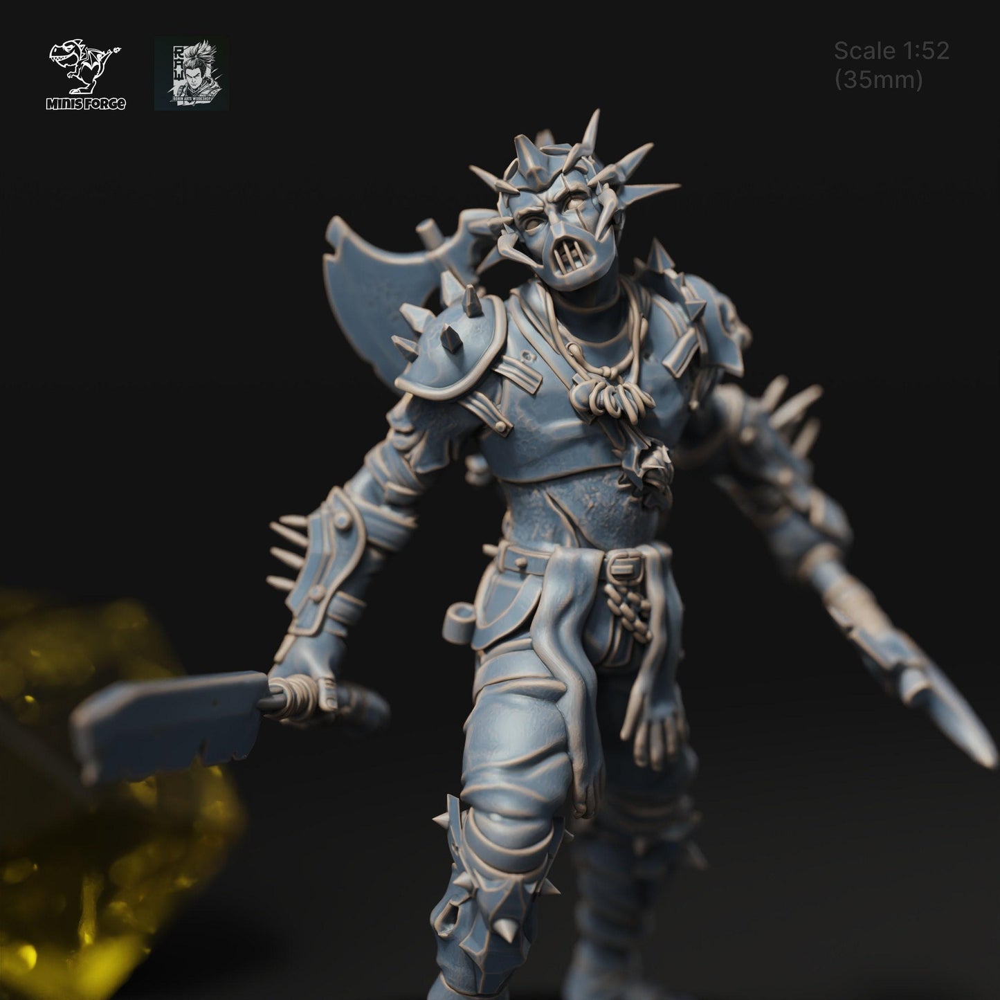 Stone Crow Bandits Warband: Command the Shadows with 3D-Printed Miniatures in 35mm Scale for DnD, Pathfinder, and Collectible Miniatures