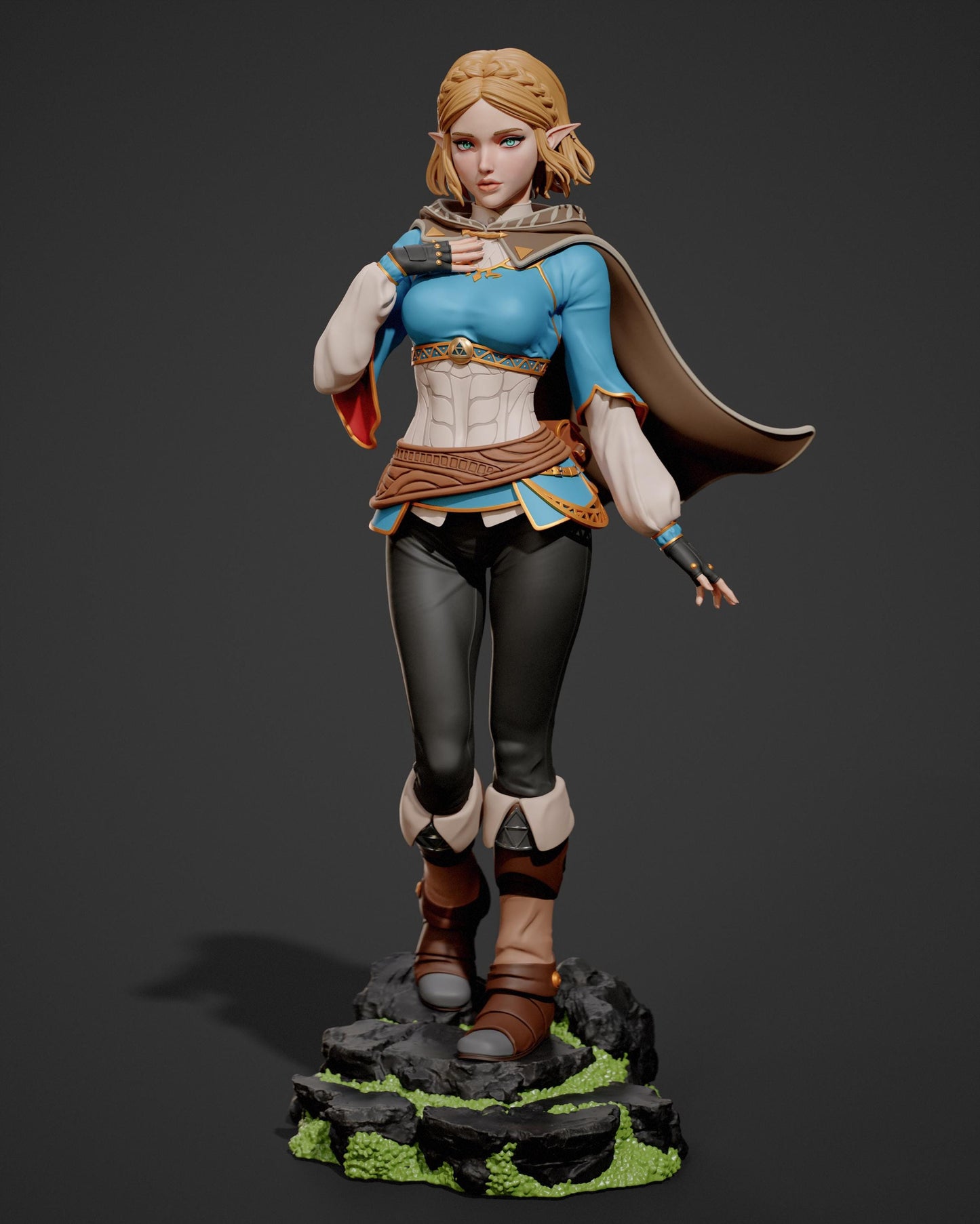 Adult Princess Zelda Collectible Statue: Hand-Painted 3D Resin Figure for Premium Gaming & NSFW Option Available