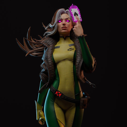 Rogue X-Men 3D Printed Collectible Statue: Iconic Mutant Hero Figure for Marvel Fans!