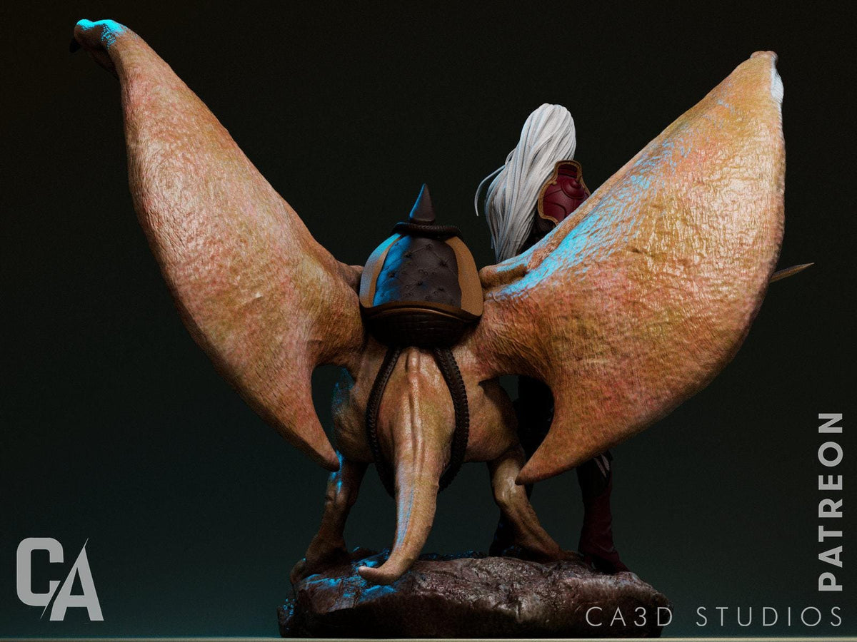 Taarna Heavy Metal NSFW 3D Printed Statue – Mature Sci-Fi Fantasy Resin Collectible, Made to Order for Adult Collectors