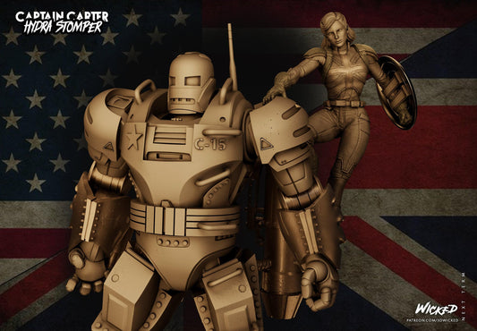Interstellar Hunter: Carter Diorama 3D Print Collectible Statue – Sci-Fi Masterpiece