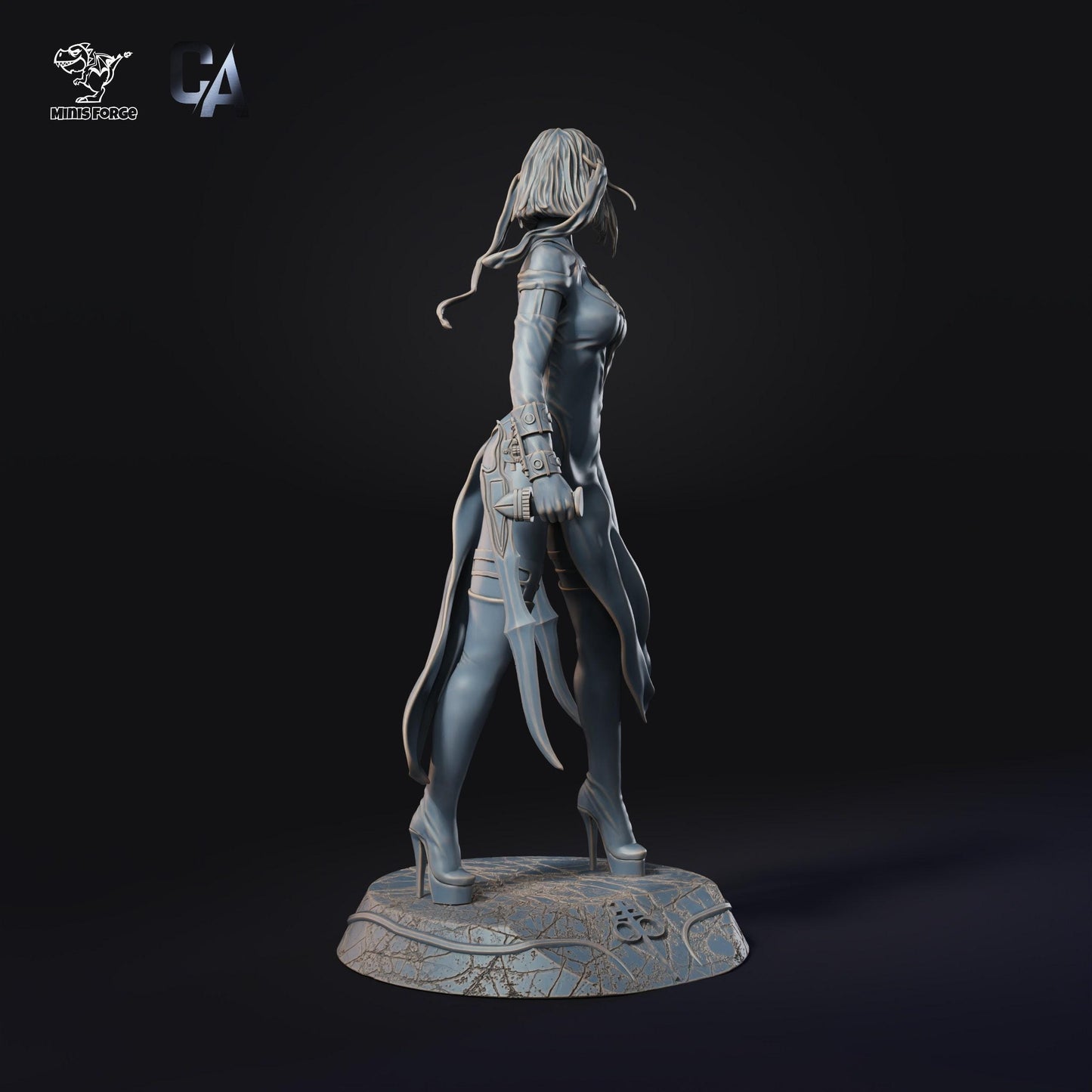 Blood Rayne Collectible Fanart Statue, 3D Printed Miniature, NSFW