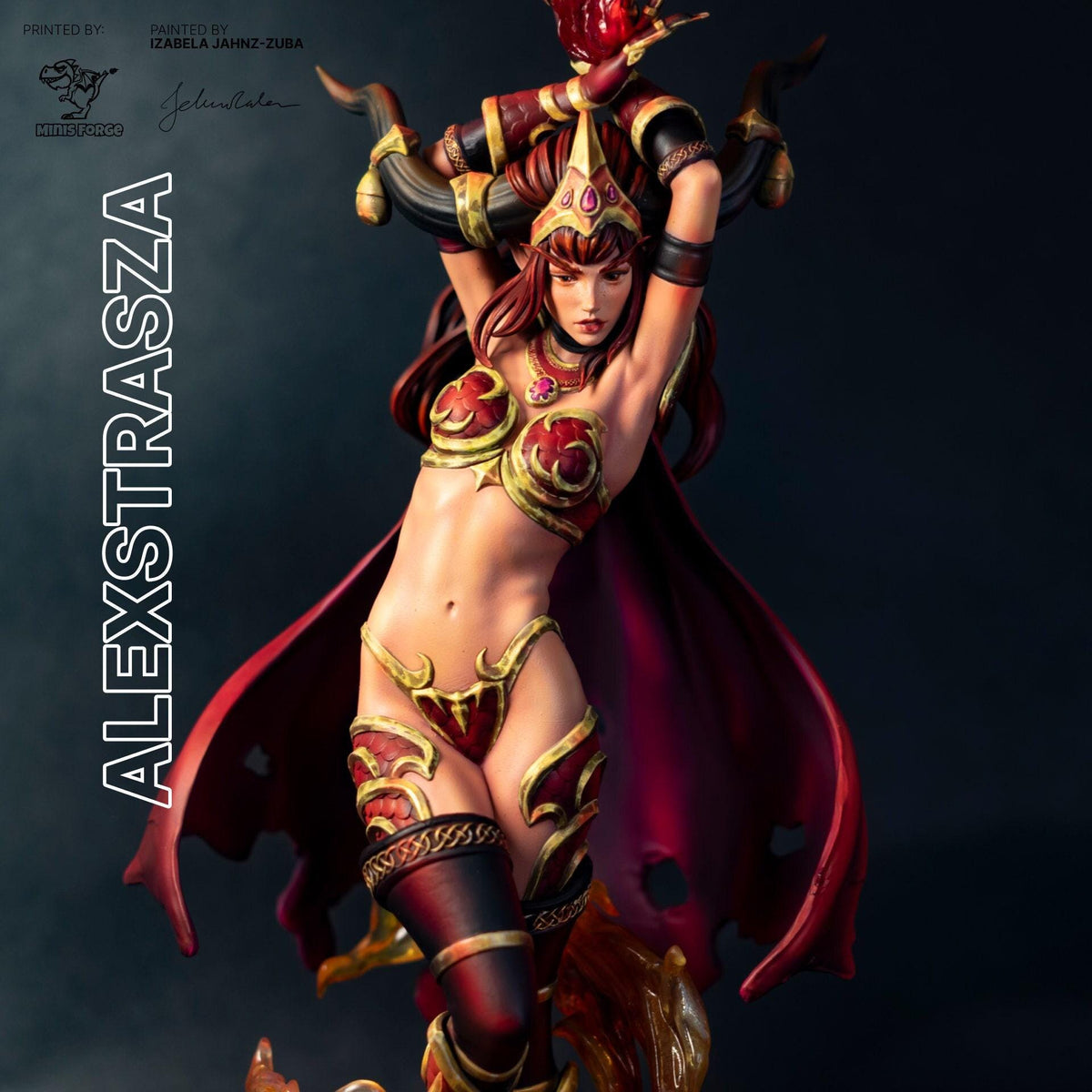 Alexstrasza NSFW 3D Printed Statue – Mature Warcraft Dragon Queen Resin Collectible, Made to Order for Adult Collectors