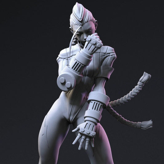 Street Fighter Powerhouse: Cammy 3D Print Fanart Collectible – Iconic Figure (NSFW)