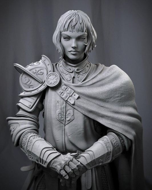 Epic Joan of Arc 3D Printed Collectible Statue | Hand-Painted Medieval Knight Figure for History Enthusiasts
