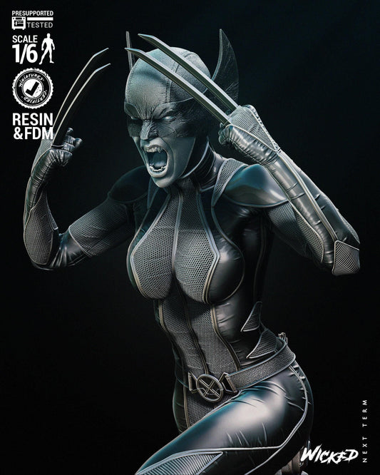 Dynamic X23 3D Print Collectible Statue: Premium Laura Kinney Marvel Comics X-Men Resin Figure