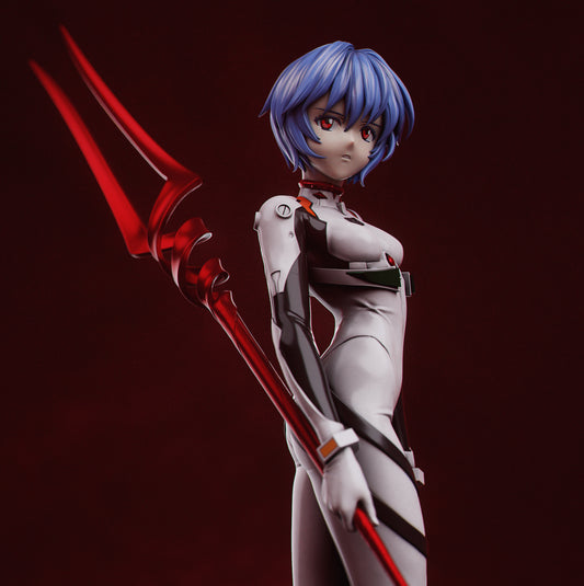 Hand-Painted Rei Ayanami Statue – Neon Genesis Evangelion 3D Printed Collectible, Adult Display Figure