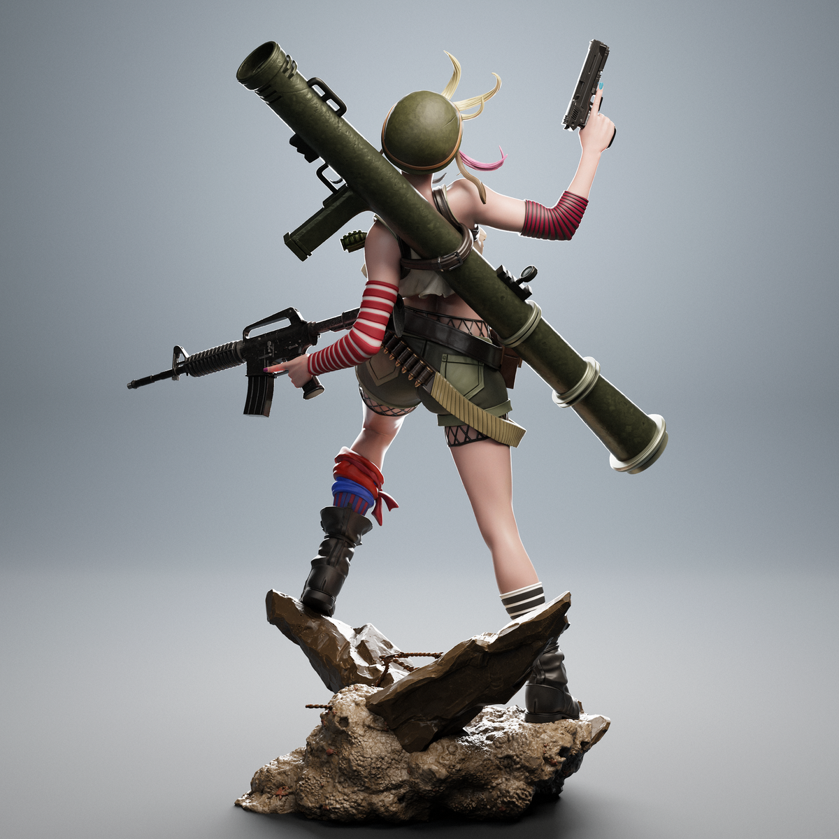 Tank Girl NSFW 3D Printed Statue – Mature Comic Book Rebel Resin Collectible, Made to Order for Adult Collectors & Fans