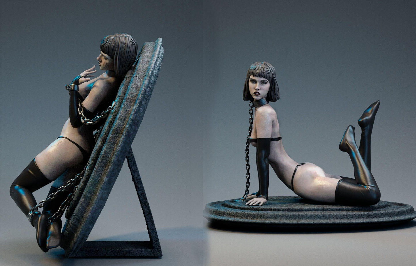 Luis Royo's 'Prohibited' Art 3D Print - Intricate & Stunning - Essential Collectible for Fantasy Art Enthusiasts, SFW, NSFW