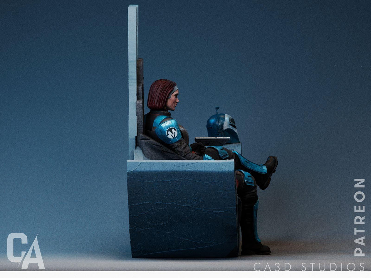 Kryze of Mandalore NSFW 3D Printed Statue – Mature Sci-Fi Resin Collectible, Made to Order for Adult Collectors & Fans