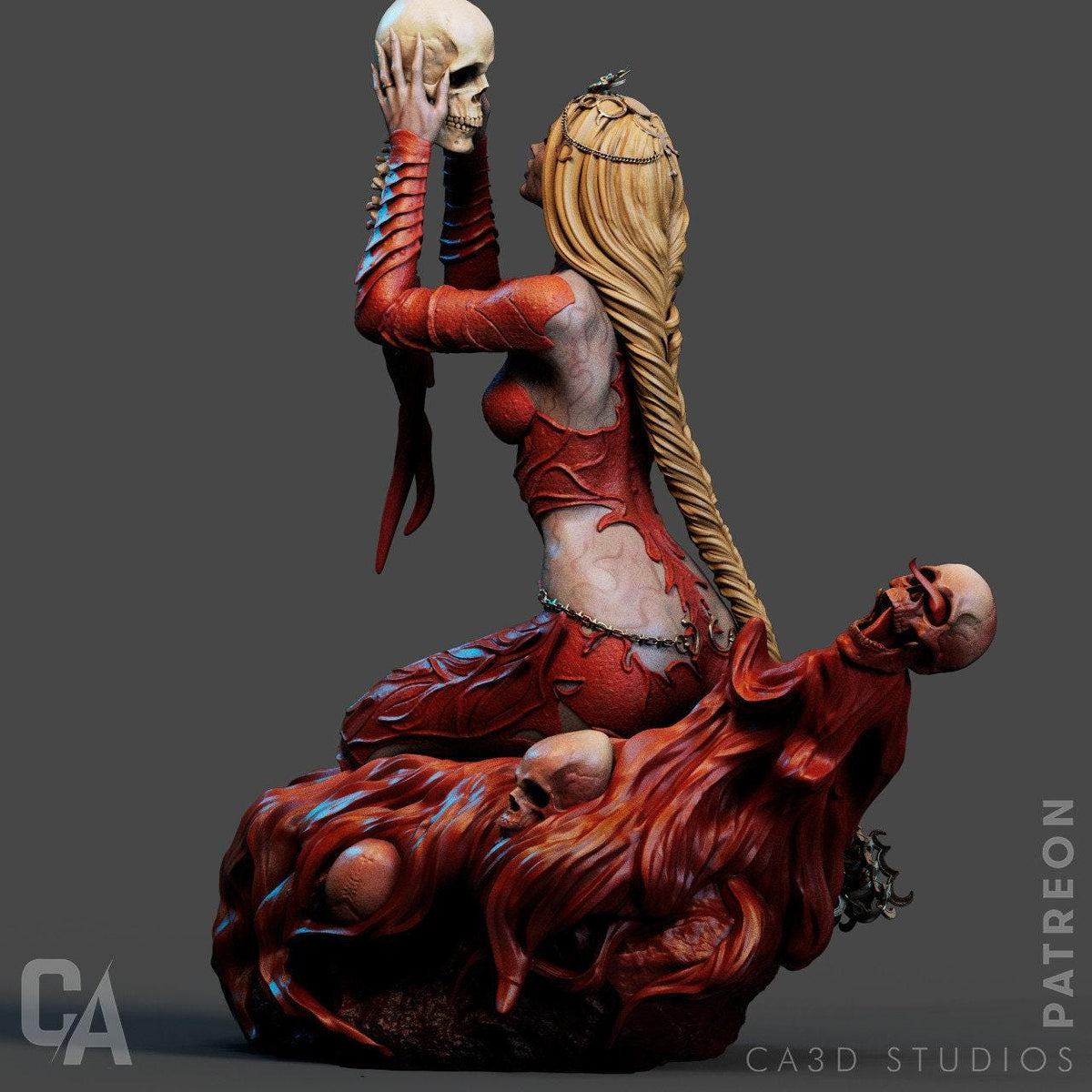 Orin the Red NSFW 3D Printed Statue – Mature Baldur's Gate 3 Duelist Resin Collectible, Made to Order for Adult Fans