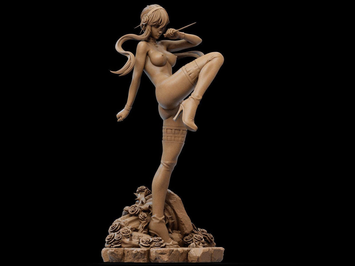 Yor Forger NSFW 3D Printed Statue – Mature Anime Assassin Resin Collectible, Made to Order for Adult Collectors & Fans