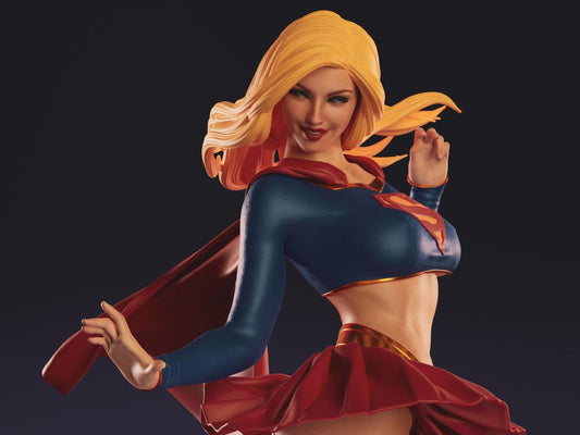 Supergirl NSFW 3D Printed Statue – Mature DC Superheroine Resin Collectible, Made to Order for Adult Collectors & Fans