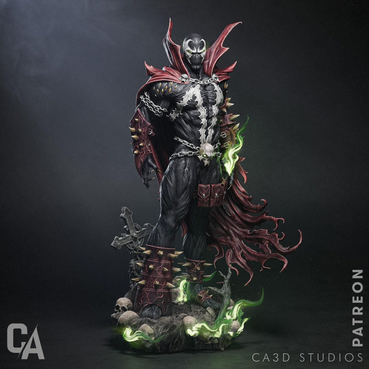 Spawn NSFW 3D Printed Statue – Mature Supernatural Comic Anti-Hero Resin Collectible, Made to Order for Adult Collectors