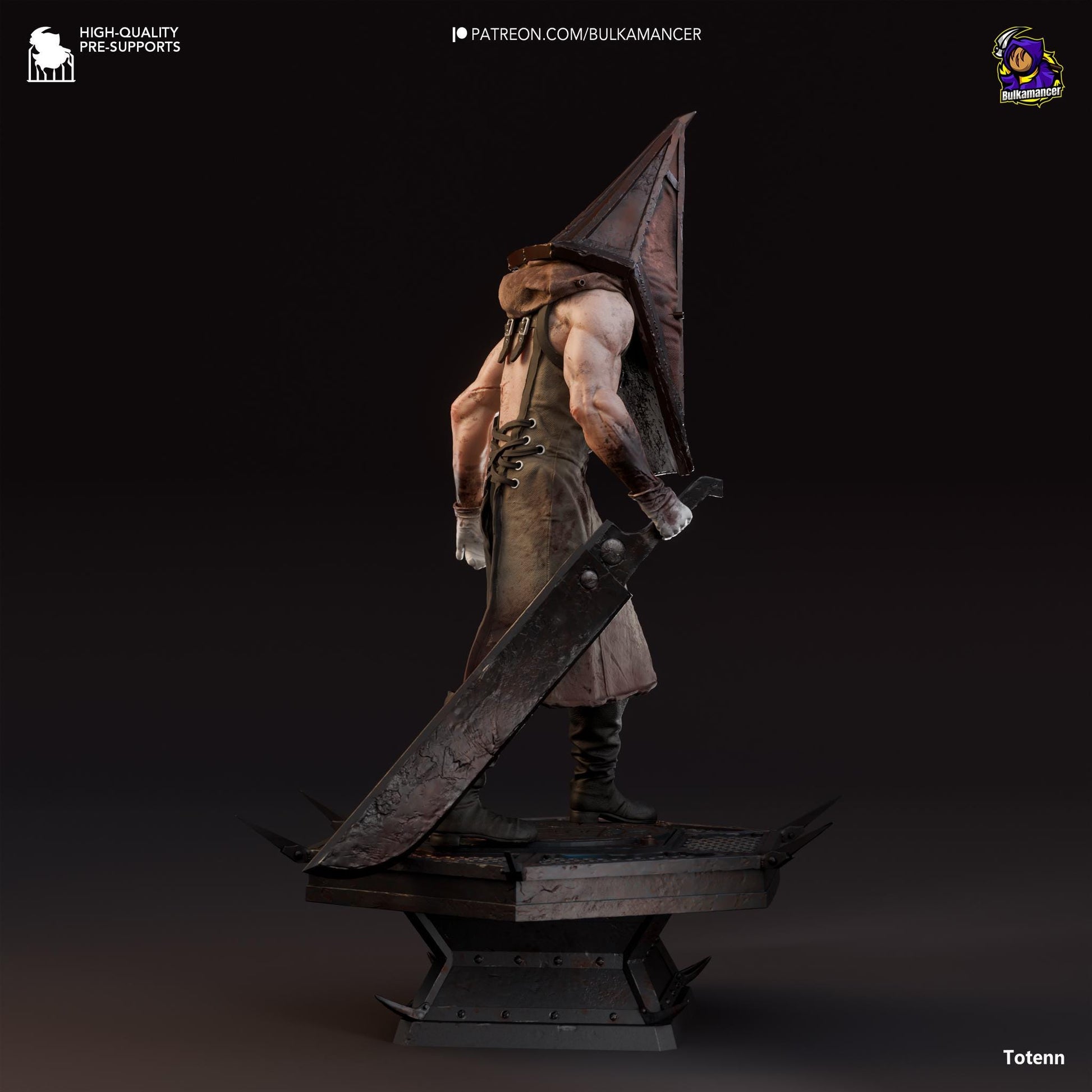 a statue of a man holding a sword