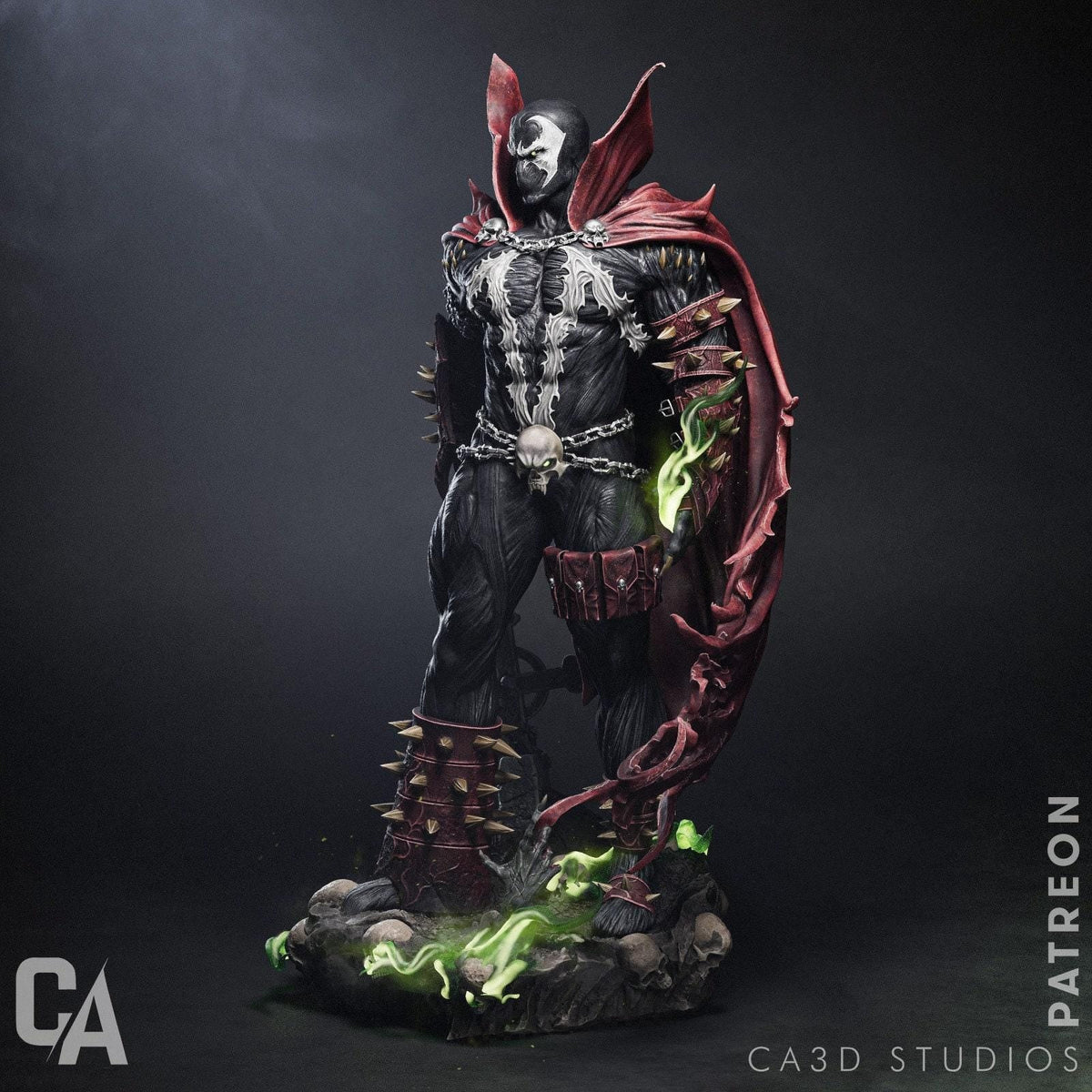 Spawn NSFW 3D Printed Statue – Mature Supernatural Comic Anti-Hero Resin Collectible, Made to Order for Adult Collectors