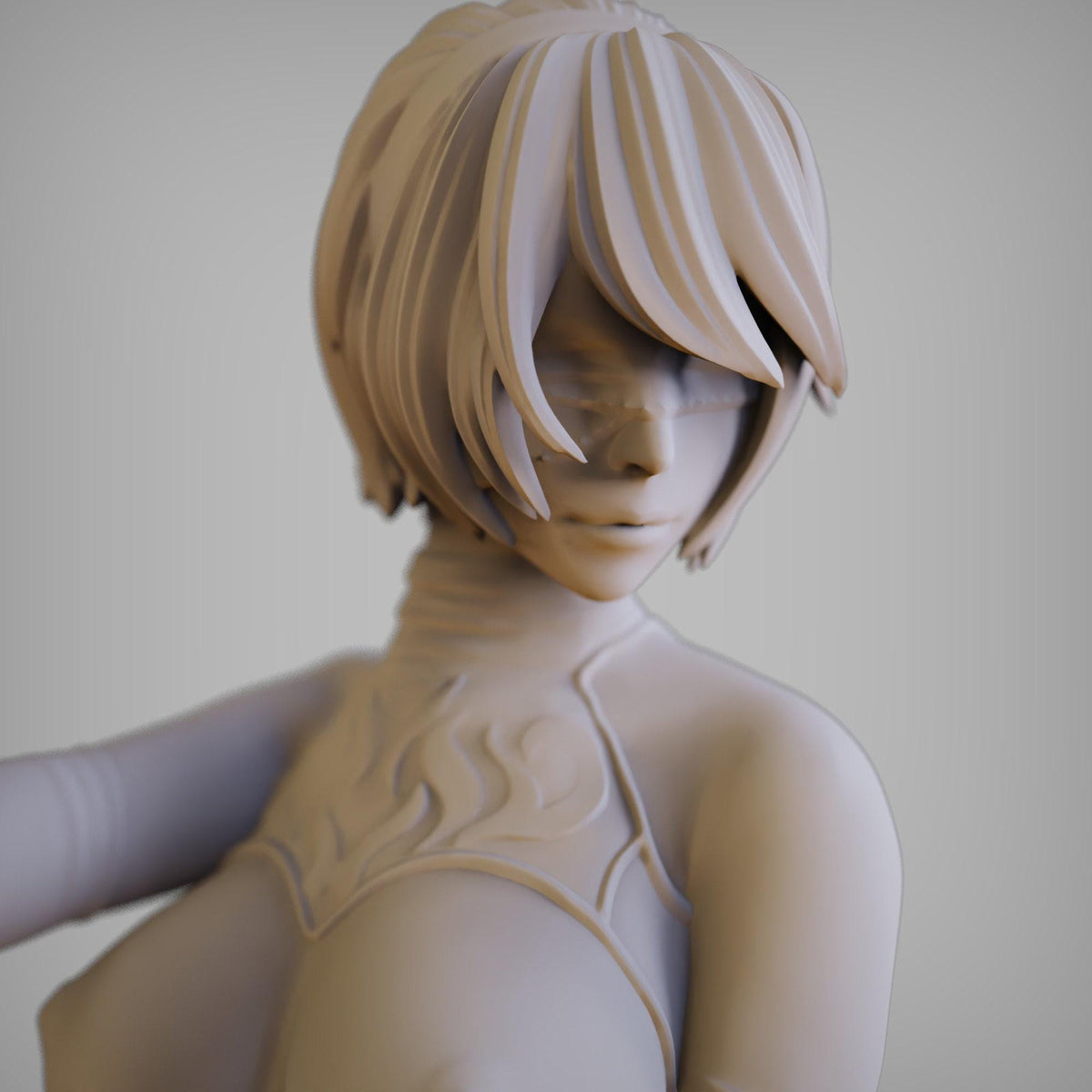 2B Nier Automata NSFW 3D Printed Statue – Mature YoRHa Android Resin Collectible, Made to Order for Adult Collectors