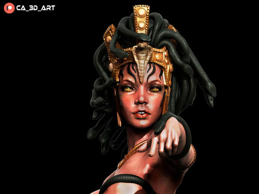 Medusa: Alluring Collectible Statue 3D – Mythological Figure