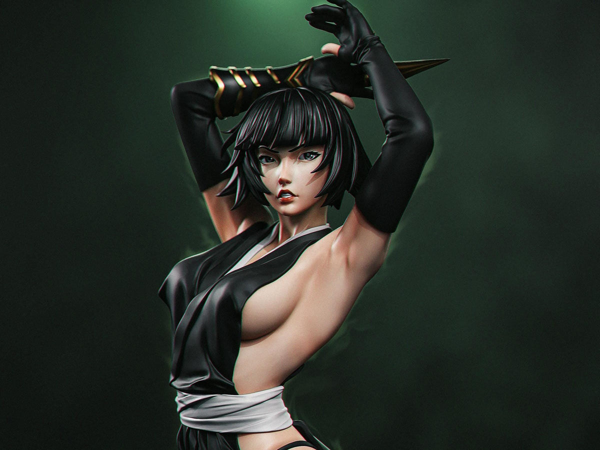 Soi Fon NSFW 3D Printed Statue – Mature Stealth Captain Resin Collectible, Made to Order for Adult Collectors & Fans