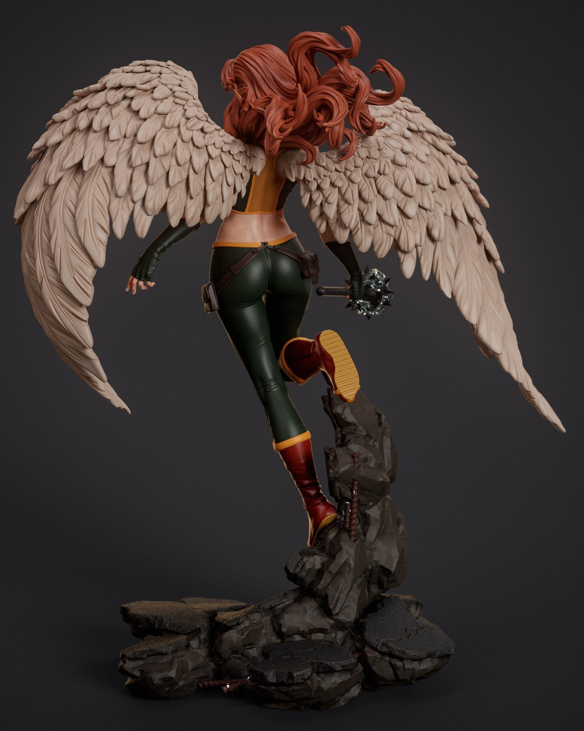 Hawkgirl NSFW 3D Printed Statue – Mature Winged Heroine Resin Collectible, Made to Order for Adult Collectors & Fans