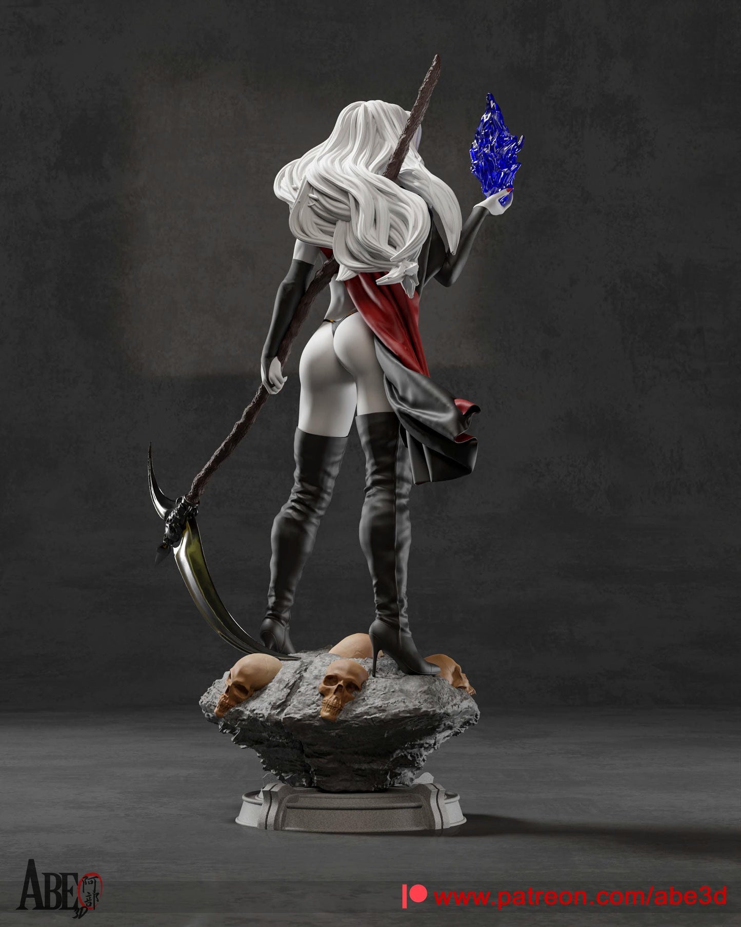 Lady Death 3D Printed Collectible Figurine - Painted or Unpainted Resin Model