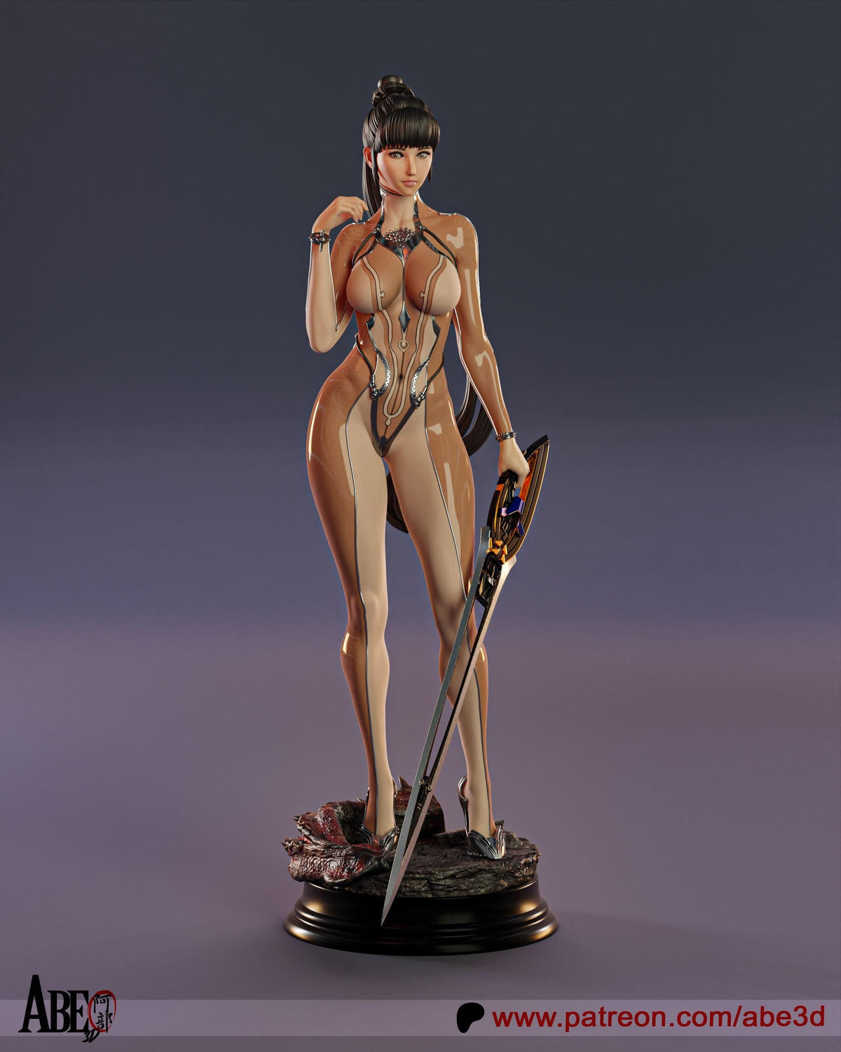 Eve Stellar Blade NSFW 3D Printed Statue – Mature Sci-Fi Gaming Resin Collectible, Made to Order for Adult Collectors
